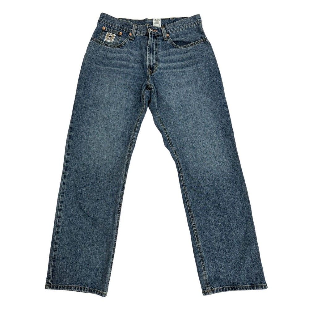 Cinch Jeans Mens 33X31.5 White Label Relaxed Fit Straight Western MB92834